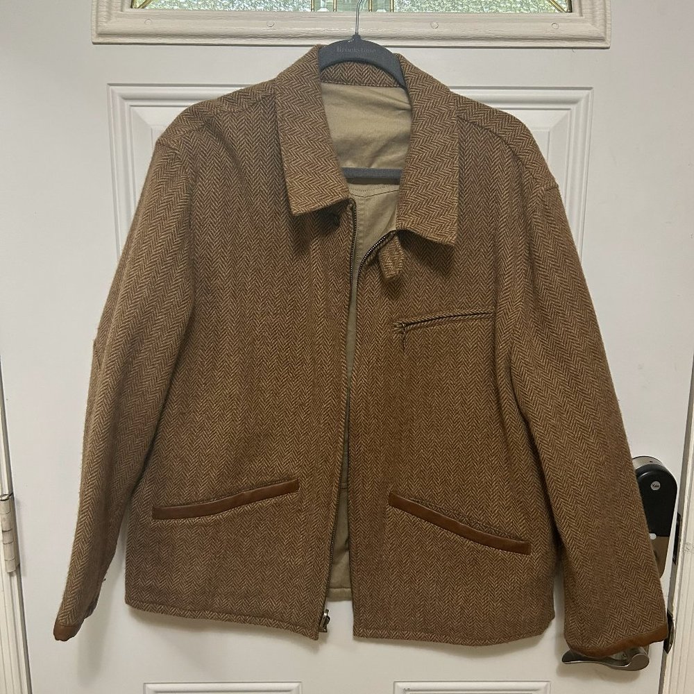 Ralph Lauren Polo Lightweight Wool Herringbone Topcoat - Short